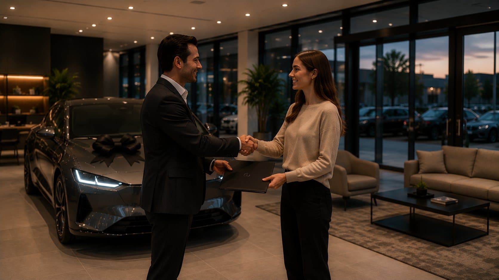 Conclusion of a consultation at the Aurora showroom